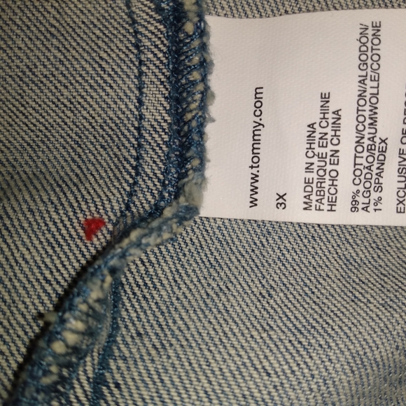 Tommy Hilfiger Women's Plus Size Denim Vest - Picture 2 of 3